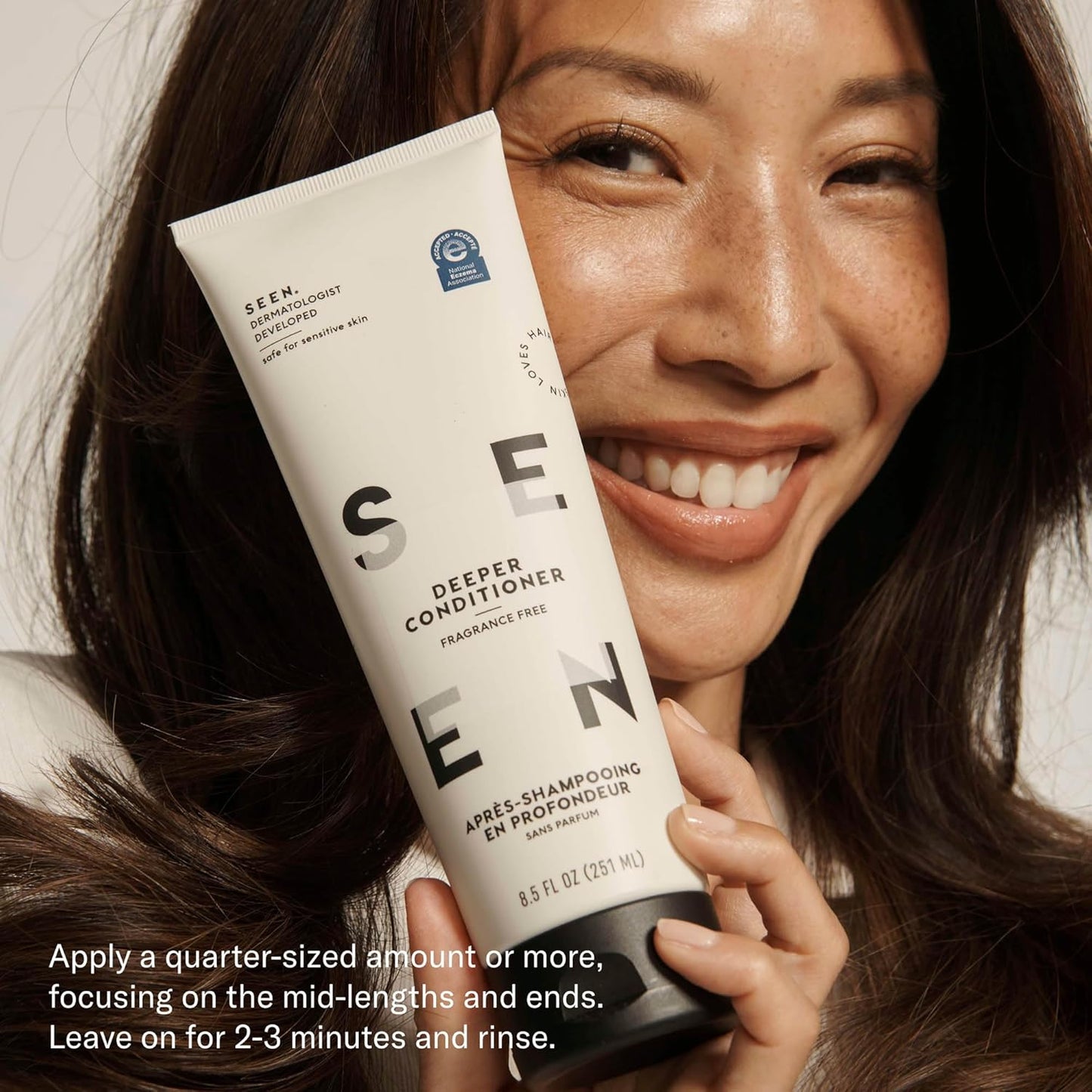 SEEN Deeper Conditioner, Fragrance Free - Non-Comedogenic & Sulfate-Free Hair Conditioner- Dermatologist-Developed - Safe for Sensitive, Eczema & Acne Prone Skin