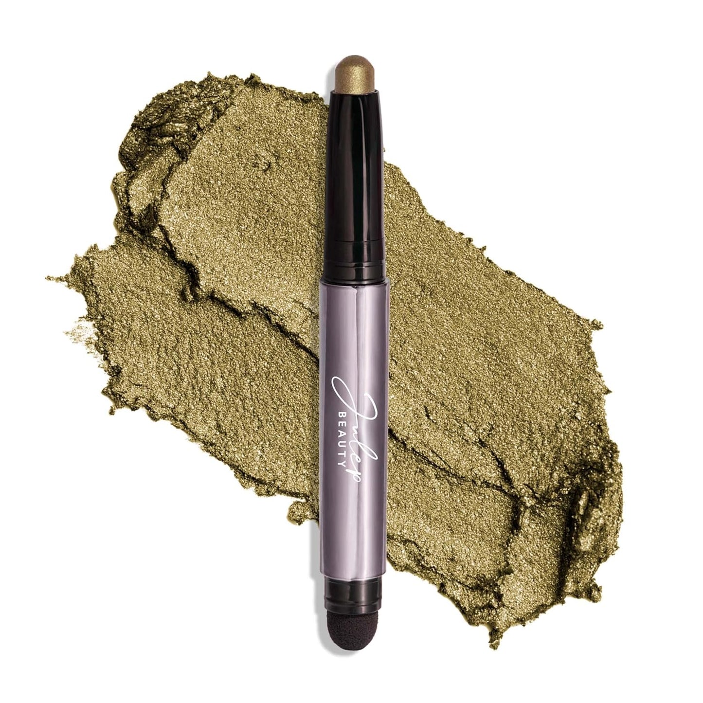 Julep Eyeshadow 101 Cream-to-Powder Waterproof Shadow Stick – Khaki Green Shimmer – Long-Lasting, Crease-Proof, Taupe Green Shimmer Cream Eyeshadow with Built-in Smudger