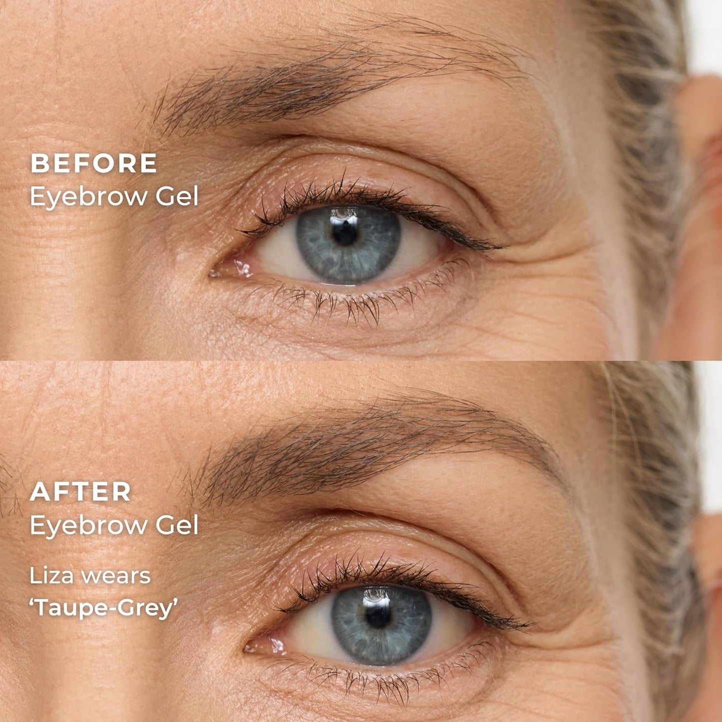 WUNDERBROW Waterproof Eyebrow Gel, Taupe-Grey, Vegan and Cruelty-Free