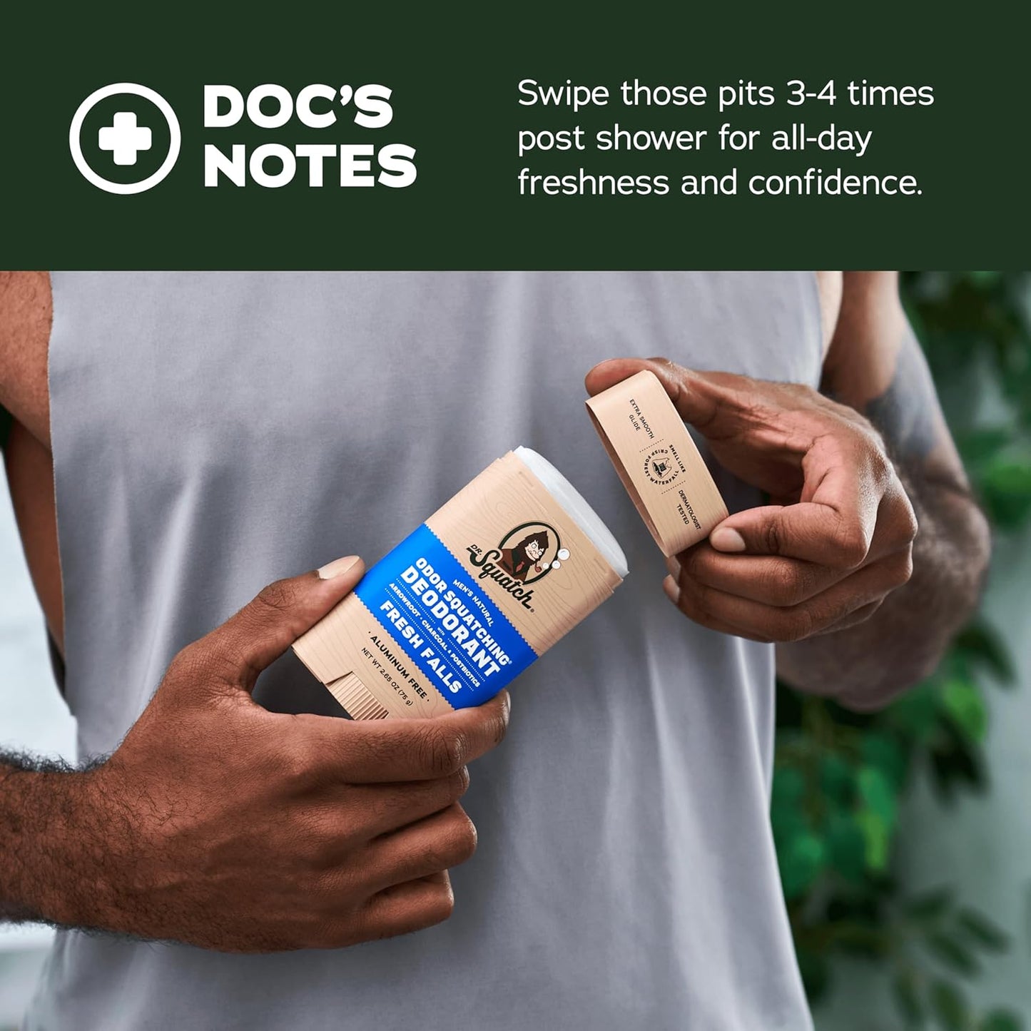 Dr. Squatch Natural Deodorant for Men - Odor-Squatching Aluminum Free - Maverick Musk & Wood Barrel Bourbon (2.65 oz, 2-Pack)