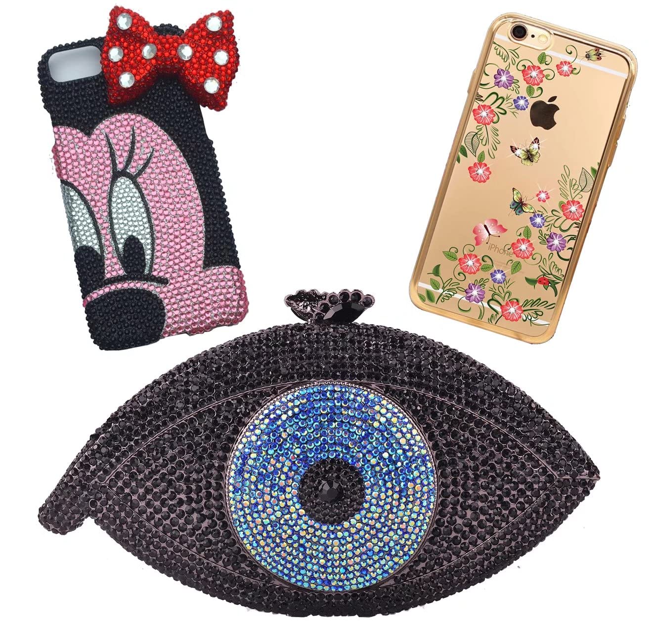 3000 Pieces SS6 2mm Flatback Rhinestones AB Clear Round Gems Crystals for Nail Art DIY Crafts Clothes Shoes Bags （Transparent Light Grey AB）