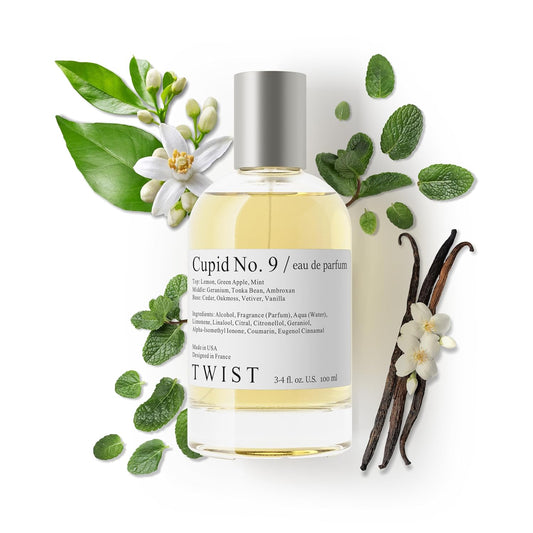 Twist - Cupid No. 9 - Eau De Parfum Inspired by Ver. Eros, Long Lasting Perfume For Men, Paraben Free, Vegan, Clean Ingredients, Fragrance - Spray 100 ml | 3.4 fl. oz.