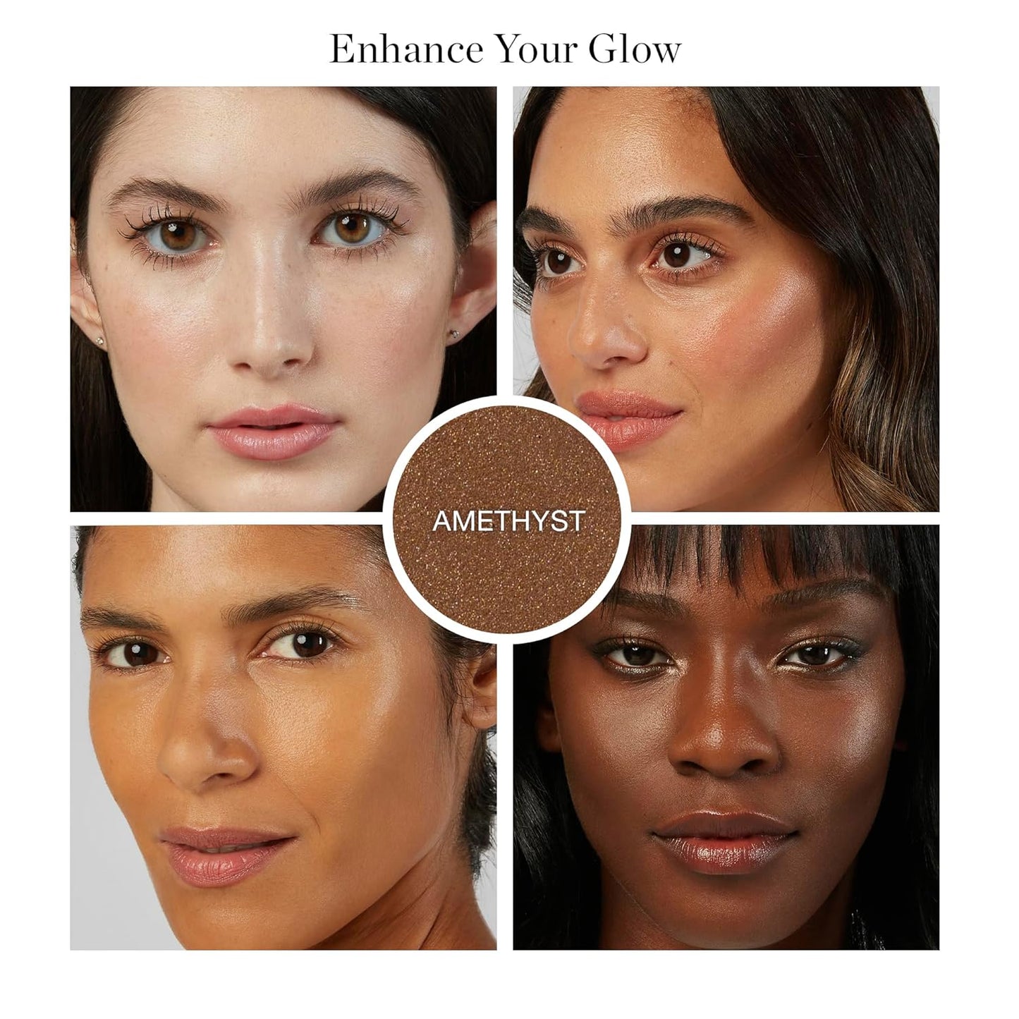 Ogee Sculpted Face Stick (AMETHYST - SOFT CHAMPAGNE SHIMMER) Certified Organic Blush Stick - Multi-Use Cream Blush & Highlighter Stick