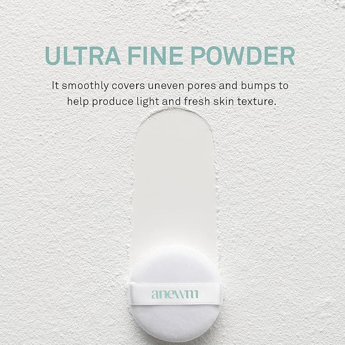 SAAT INSIGHT Anewm Sebum Control Drying Powder 5g - Oil Control Powder for Long-Lasting Clean Skin, Sebum Control Blotting Powder to Provide Transparent Makeup Finish, and Blur Fine Lines & Pores