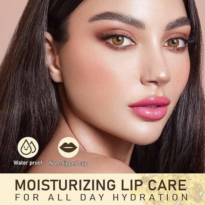 Flower Lip Balm - Color Changing Lipstick Jelly Lip Stain for Perfect Pink Shade, Unique pH Lip Balm for Your Lips, Clean & Vegan Flower Balm (Purple)