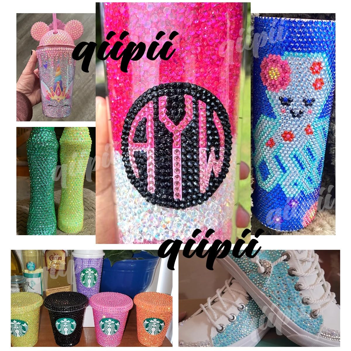 16000PCS Aquamarine Green AB Resin Rhinestones 3mm 4mm 5mm Lake Green AB Flatback Jelly Stones Bulk SS10 SS16 SS20 Water Green Diamonds for Nails Face Eyes Makeup Tumblers Bottles DIY Crafts