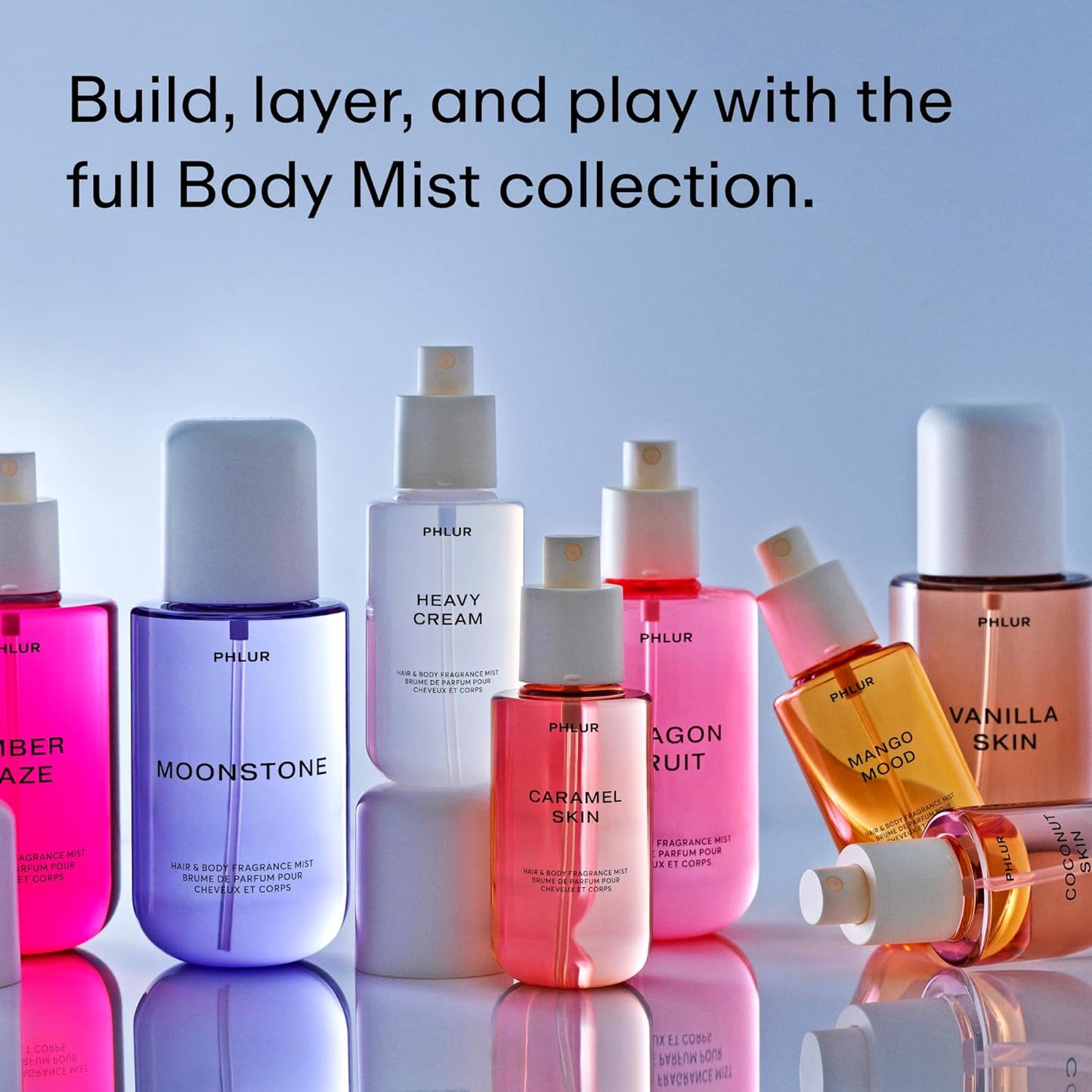 PHLUR Coconut Skin Body Mist - Hair & Body Fragrance Mist - Coconut Body Spray with Caramel, White Florals, Sandalwood & Amber (8 Fl Oz)