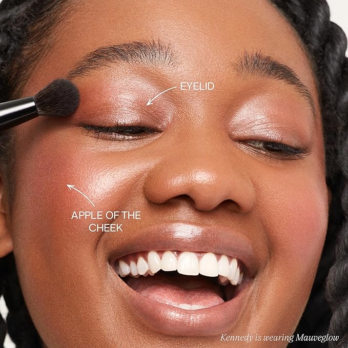 Saie Glow Sculpt Multi-Use Highlighter + Cream Blush - Lightweight Highlighter Makeup with Hyaluronic Acid + Micropearl for Radiant, Glowing Skin - Mauveglow (.02 oz)