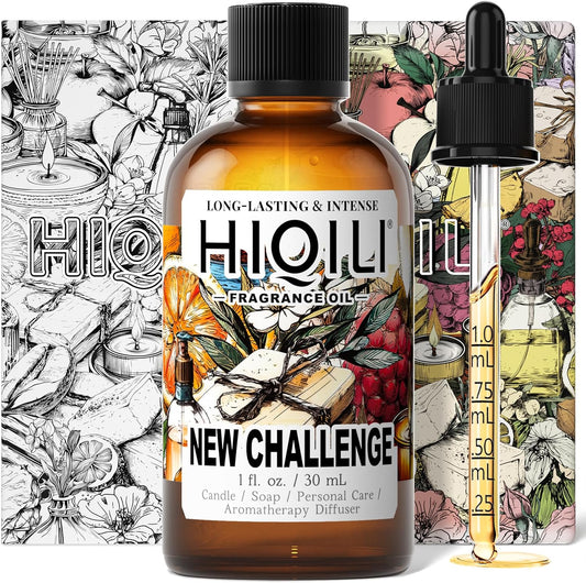 HIQILI New Challenge Fragrance Oil for Diffuser, Inspired by L.Coste Cha-llenge R-Fresh, Candle & Soap Making, Hotel Collection, Long-Lasting Scent - 1 Fl Oz