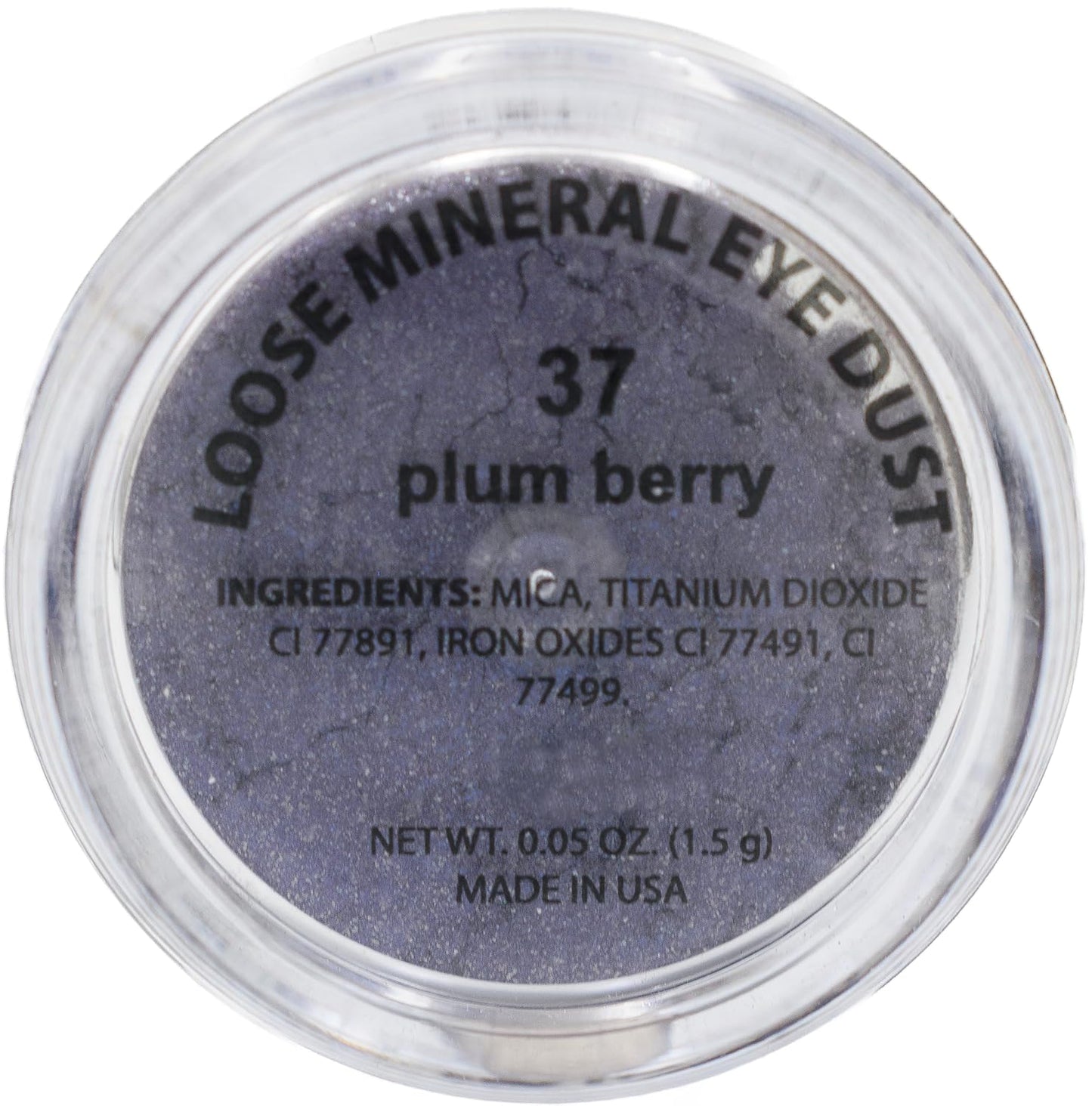 Plum Berry Cool Tone Purple Violet Lavender Mineral Single Loose Powder Eyeshadow; Vegan, Talc & Paraben Free, No Animal Testing & Cruelty Free