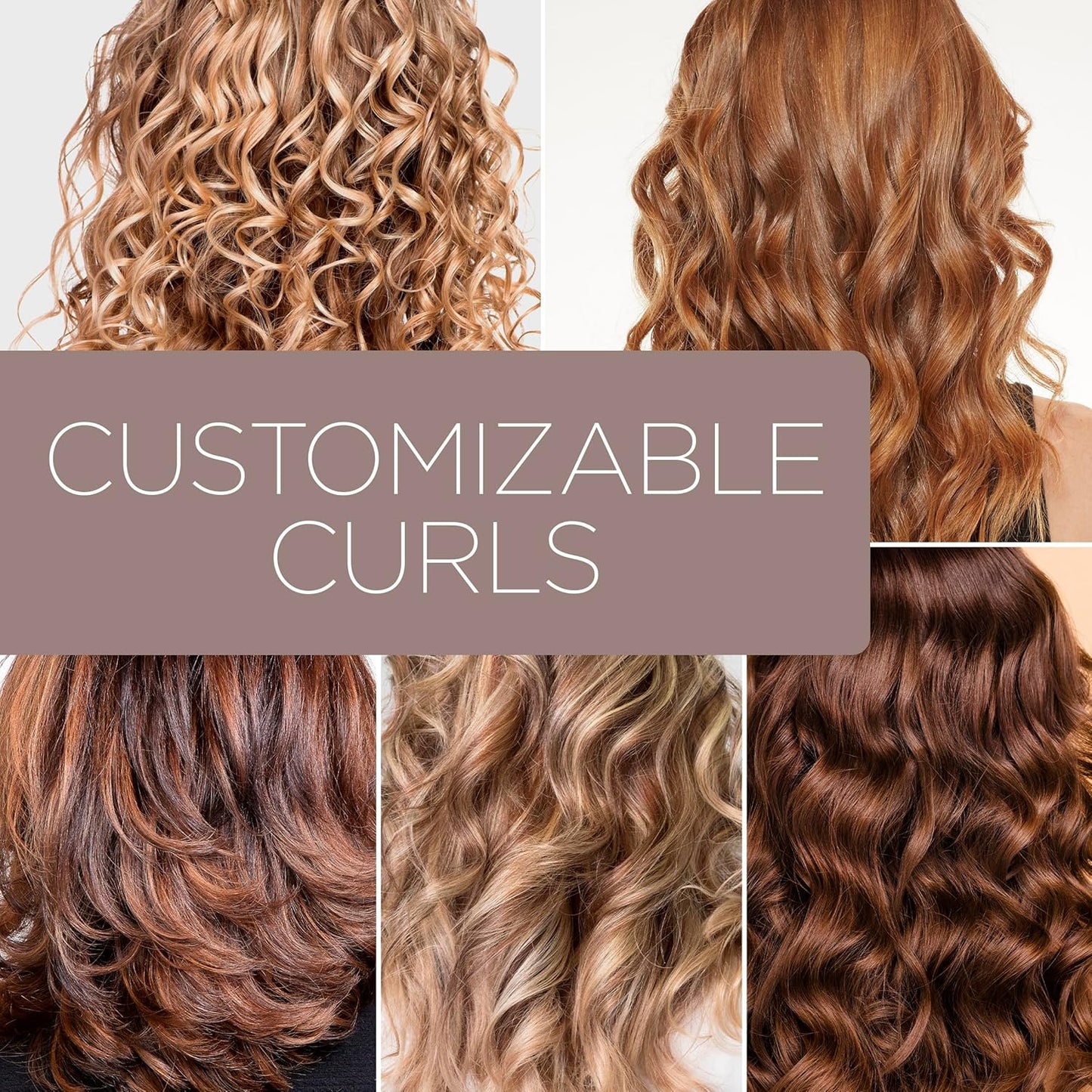 Conair Double Ceramic Multi-Attachment Hair Styler, 5-in-1 Curling Wand Set to Create Curls, Waves, and Blowouts, Ceramic Technology Eliminates Damaging Hot Spots